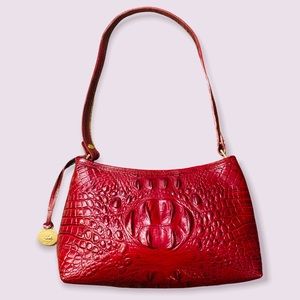 Brahamin Anytime Mini Carmine Red Melbourne Bag